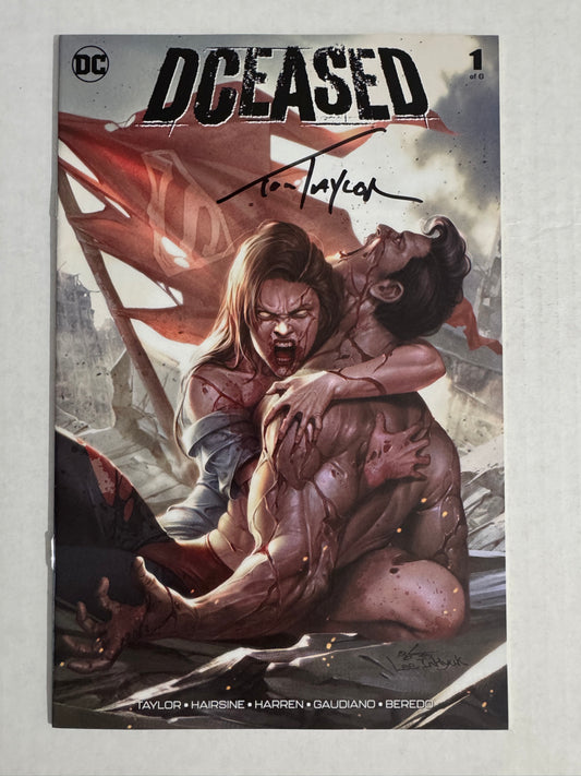 DCEASED #1 VF Lee InHyuk Variant SIGNED by Tom Taylor