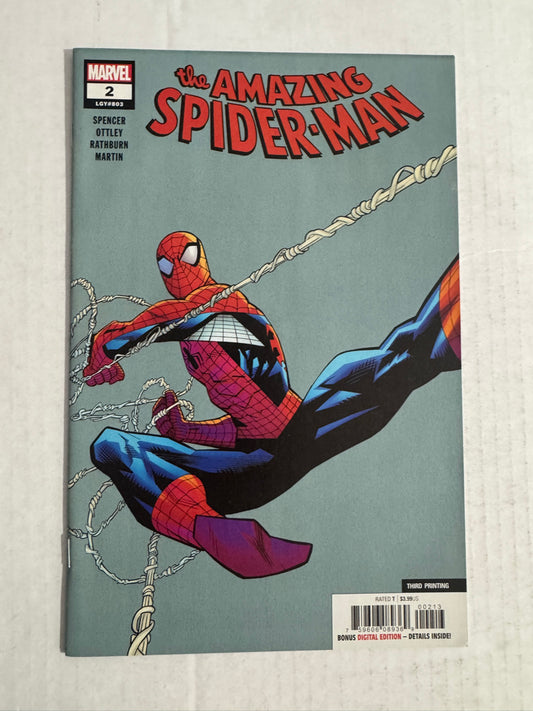 AMAZING SPIDER-MAN #2 Vol 5 NM 3rd Print Ryan Ottley Variant