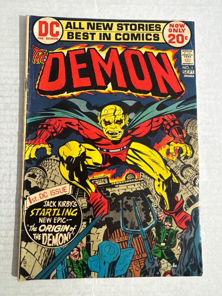 DEMON #1 VG Jack Kirby Cover 1ST APPEARANCE