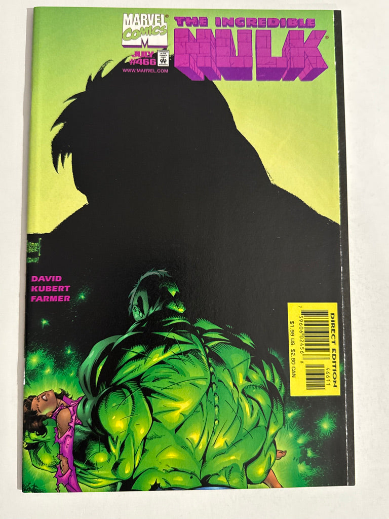 INCREDIBLE HULK #466 NM Adam Kubert Cover