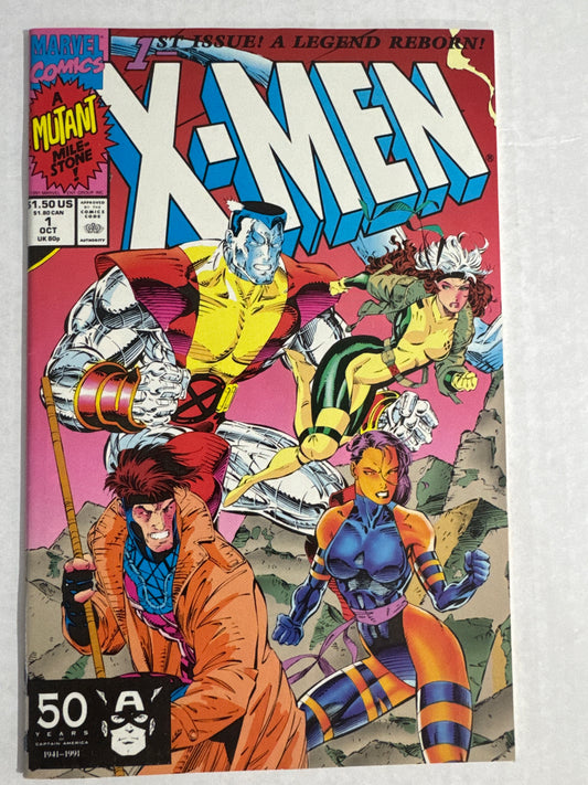 X-MEN #1 B VF/NM Jim Lee Cover 1ST APPEARANCE