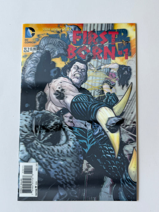WONDER WOMAN #23.2 FIRST BORN #1 Vol 4 NM Lenticular Cover SIGNED by Brian Azzarello