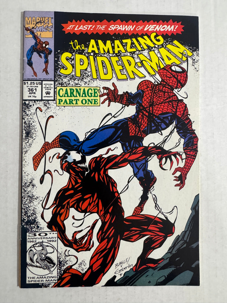AMAZING SPIDER-MAN #361 VF 1ST APPEARANCE