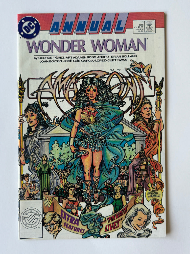 WONDER WOMAN ANNUAL #1 1988 NM- George Perez Cover