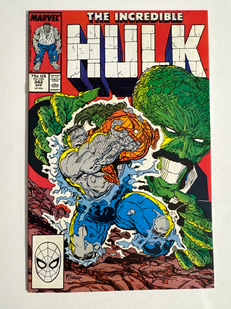 INCREDIBLE HULK #342 NM- Todd McFarlane Cover