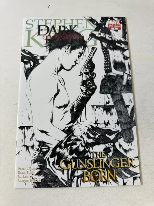 STEPHEN KING THE DARK TOWER The Gunslinger Born #1 NM 1:75 Jae Lee B/W Variant