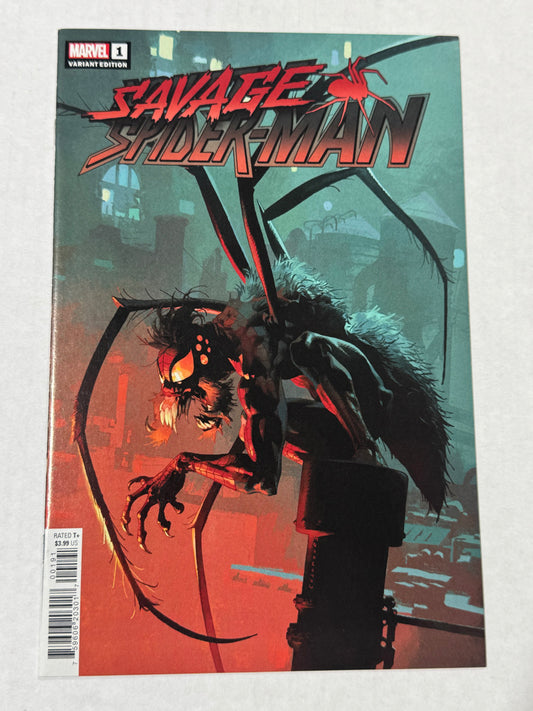 SAVAGE SPIDER-MAN #1 NM 1:25 Casanovas Variant