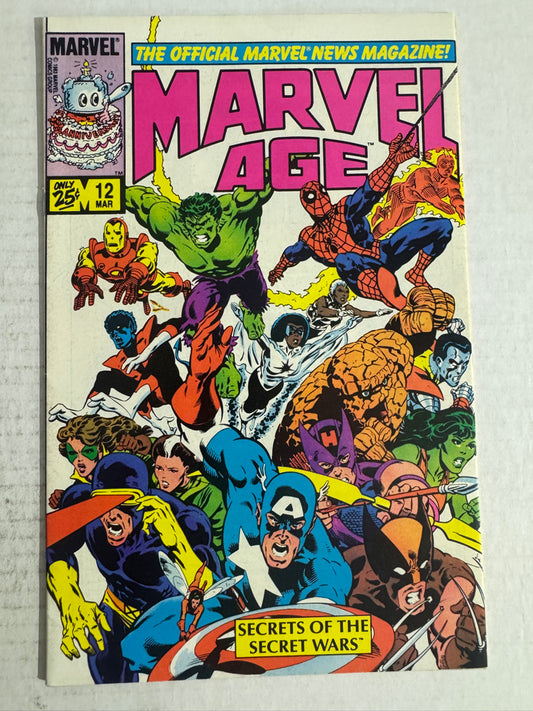 MARVEL AGE #12 NM- Mike Zeck Cover 1ST APPEARANCE