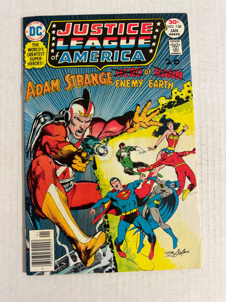 JUSTICE LEAGUE OF AMERICA #138 FN Neal Adams Cover 1ST APPEARANCE