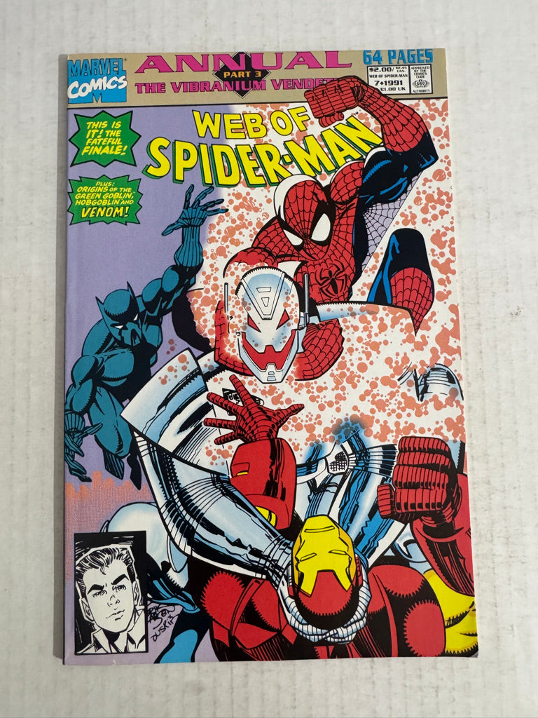 WEB OF SPIDER-MAN ANNUAL #7 NM- Erik Larsen Cover