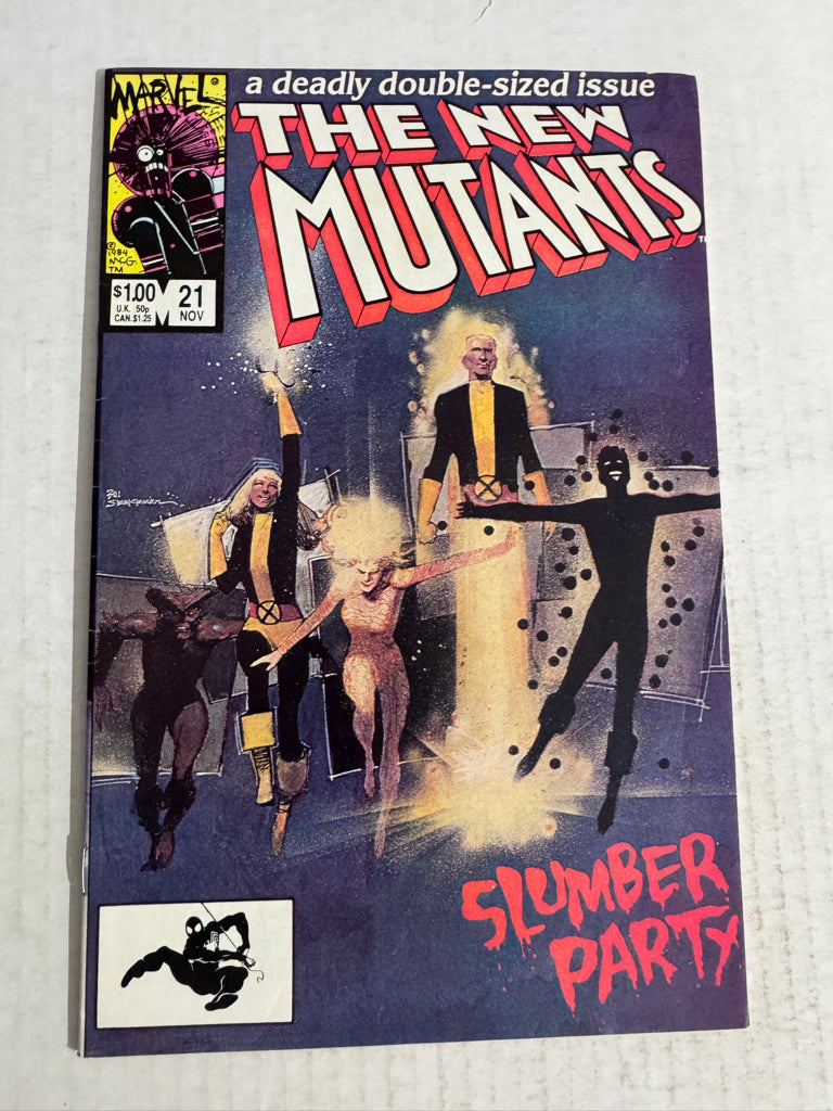 NEW MUTANTS #21 FN/VF Bill sienkiewicz Cover