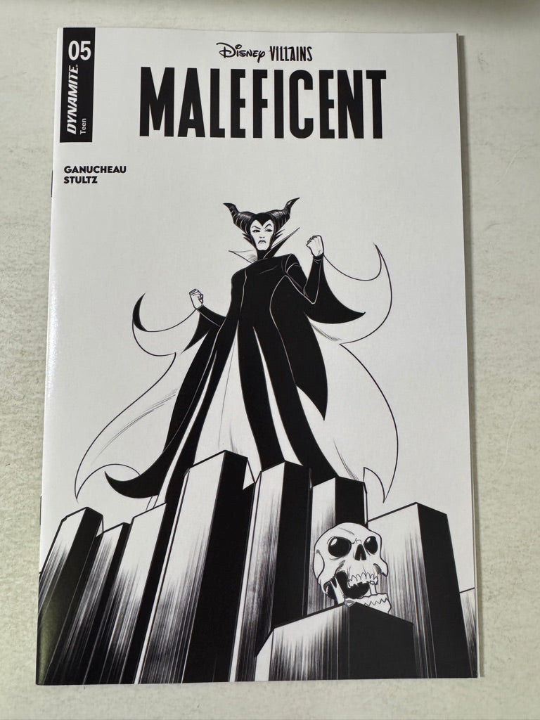 DISNEY VILLAINS: MALEFICENT #5 Vol 2 NM 1:5 B/W Variant