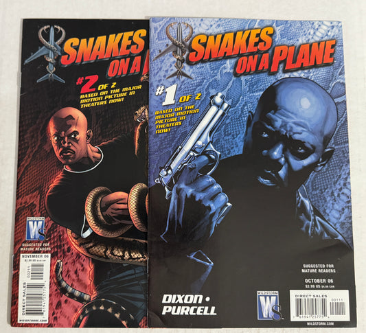 SNAKES ON A PLANE #1-2 VF SET