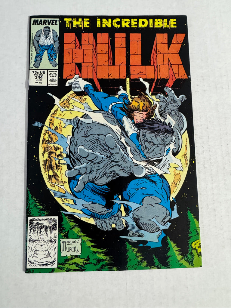 INCREDIBLE HULK #344 NM- Todd McFarlane Cover