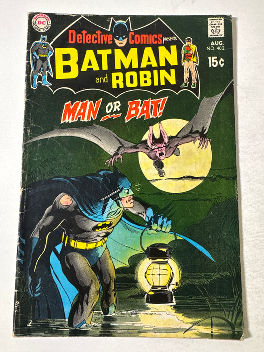 DETECTIVE COMICS #402 VG Neal Adams Cover 1ST APPEARANCE