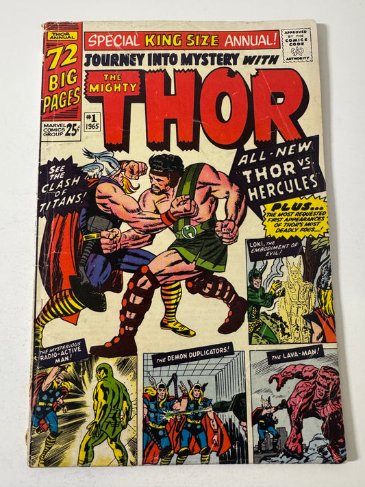 JOURNEY INTO MYSTERY ANNUAL #1 GD/VG 1ST APPEARANCE