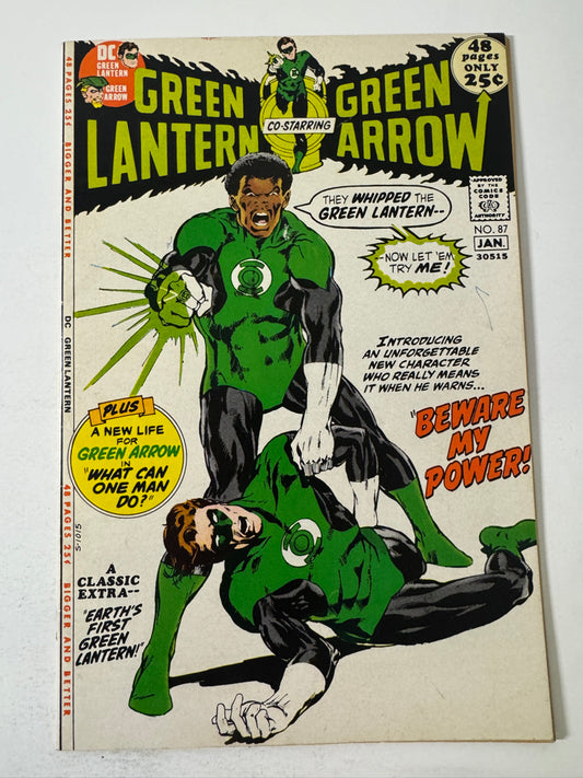 GREEN LANTERN #87 VF+ Neal Adams Cover 1ST APPEARANCE