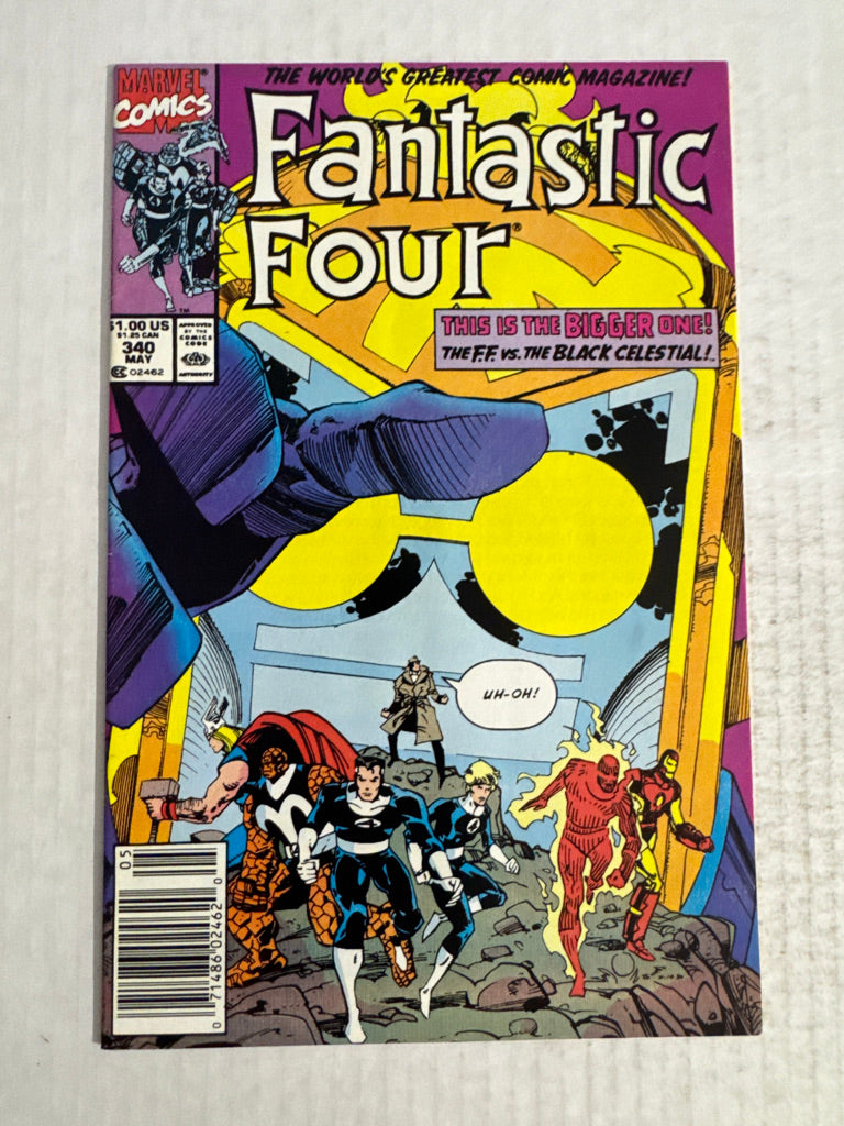 FANTASTIC FOUR #340 VF/NM Walt Simonson Cover NEWSSTAND