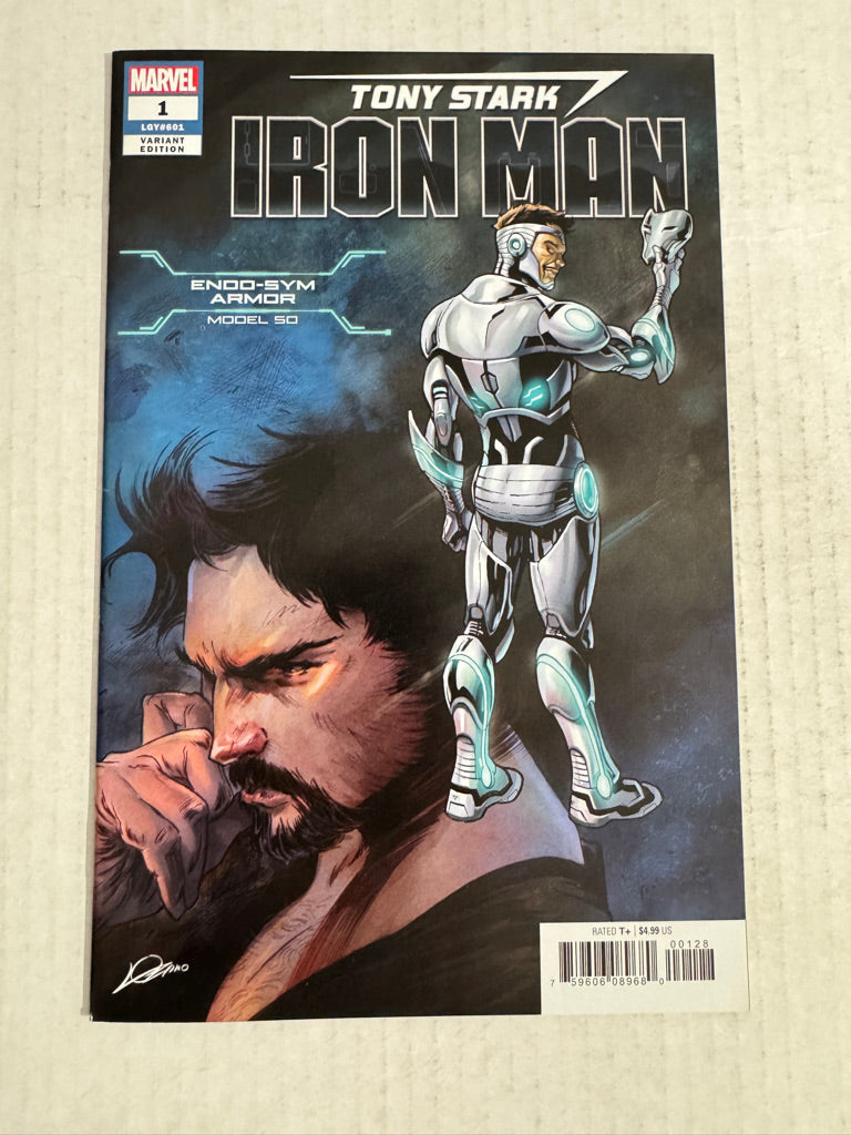 TONY STARK IRON MAN #1 NM- Alexander Lozano Endo-Sym Armor Variant