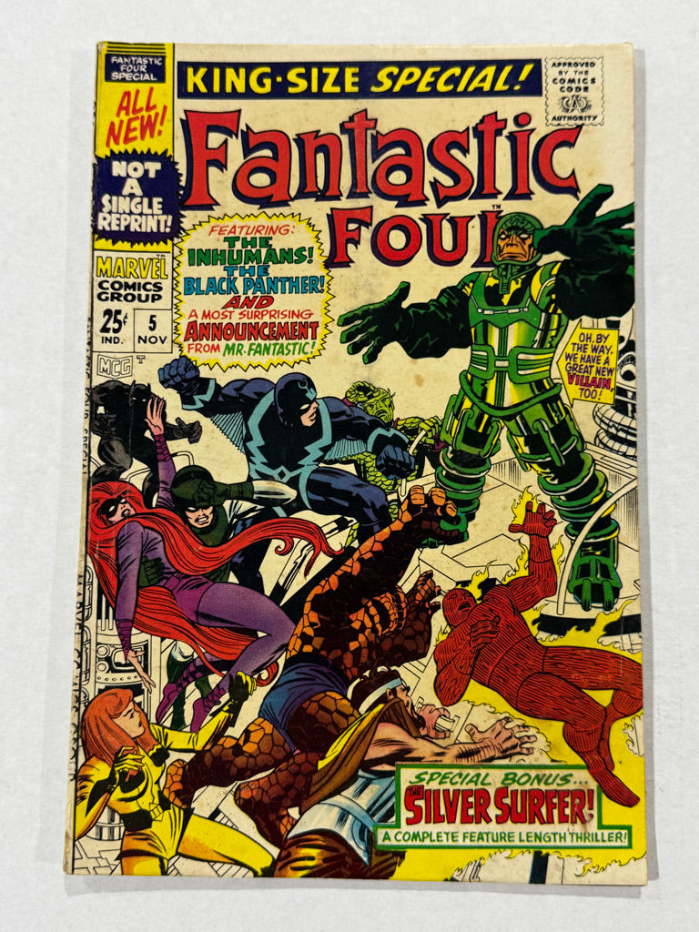FANTASTIC FOUR ANNUAL #5 VG 1ST APPEARANCE