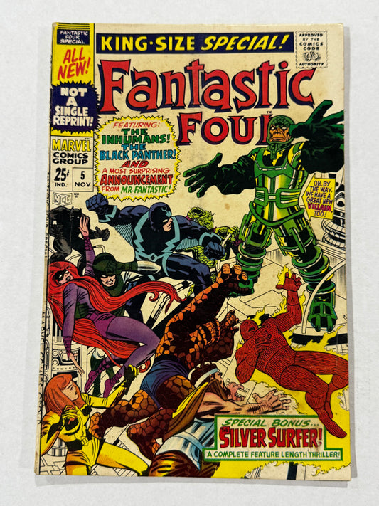 FANTASTIC FOUR ANNUAL #5 VG 1ST APPEARANCE
