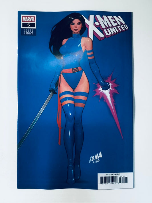 X-MEN UNITED #5 NM David Nakayama Color Block Blue Variant