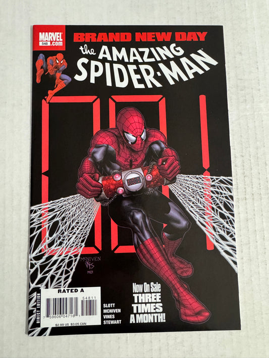 AMAZING SPIDER-MAN #548 NM Steve McNiven Cover