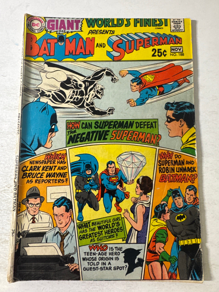 WORLD'S FINEST COMICS #188 VG+