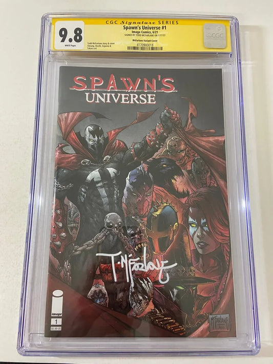 SPAWN'S UNIVERSE #1 CGC SS 9.8 Todd McFarlane Variant SIGNED