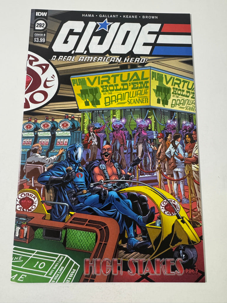 GI JOE A Real American Hero #292 NM B Variant