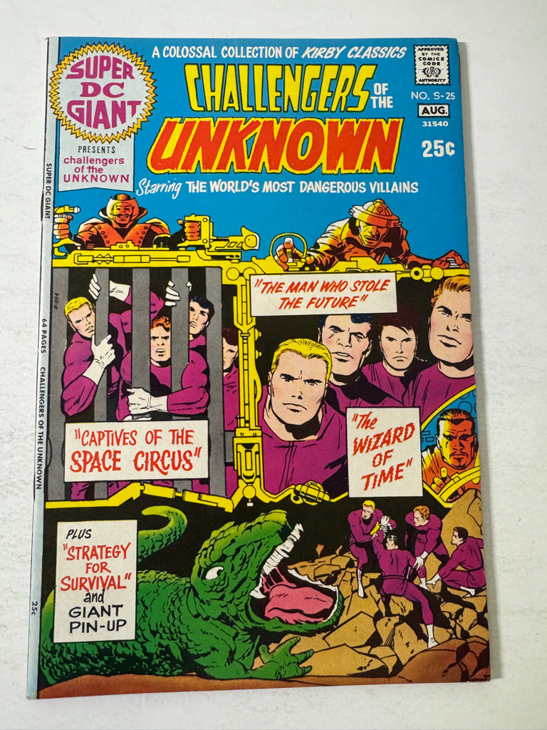 SUPER DC GIANT #25 FN Challengers of The Unknown Jack Kirby Cover