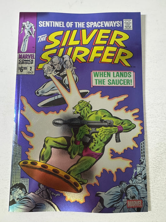 SILVER SURFER #2 NM Facsimile Foil Variant