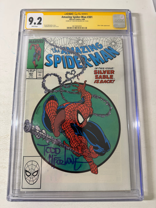 AMAZING SPIDER-MAN #301 CGC SS SIGNED by Todd McFarlane