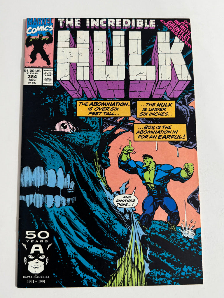 INCREDIBLE HULK #384 NM-  Dale Keown Cover