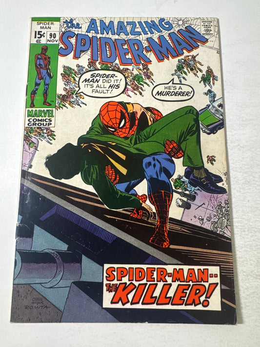 AMAZING SPIDER-MAN #90 VG/FN