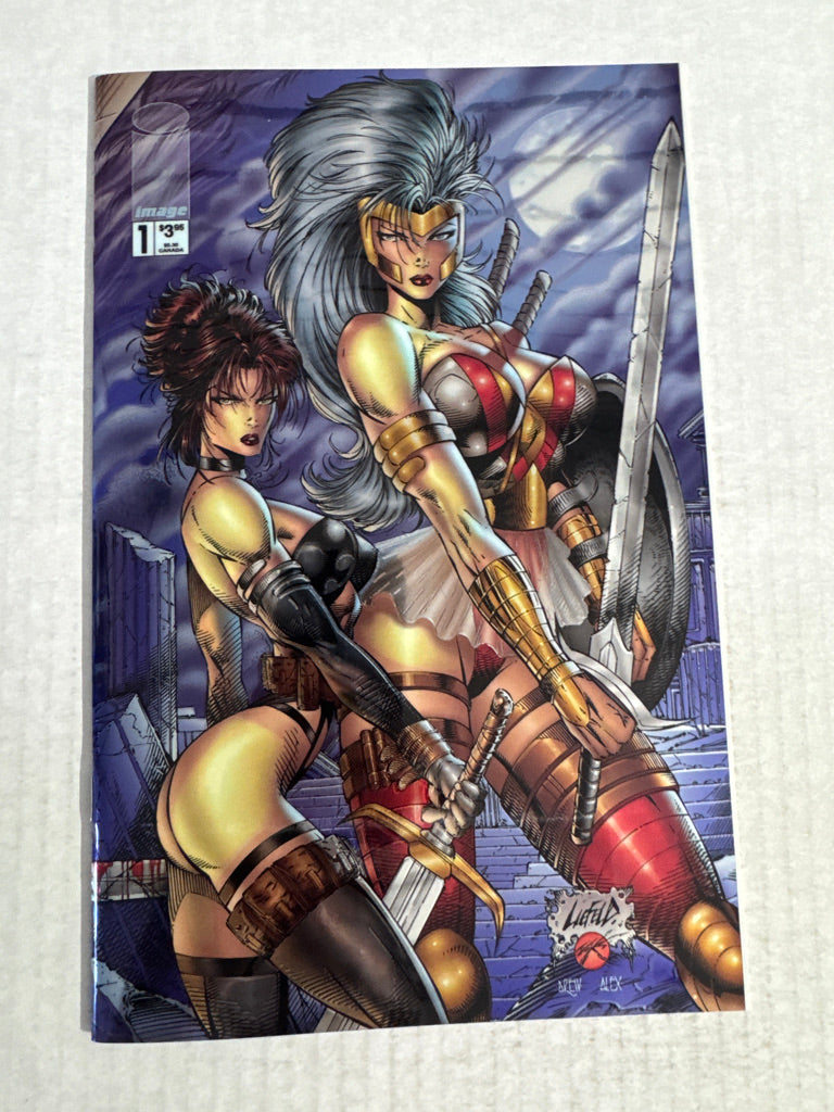 AVENGELYNE GLORY #1 NM Rob Liefeld Chromium Wrap Variant