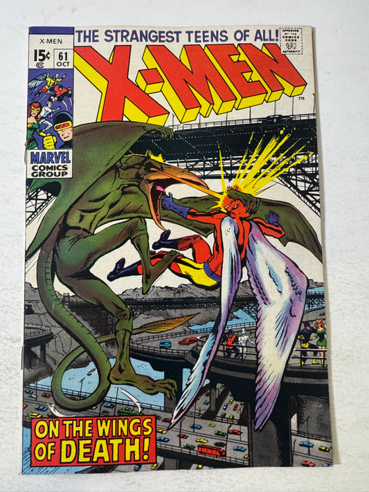X-MEN #61 VF+ Neal Adams Cover