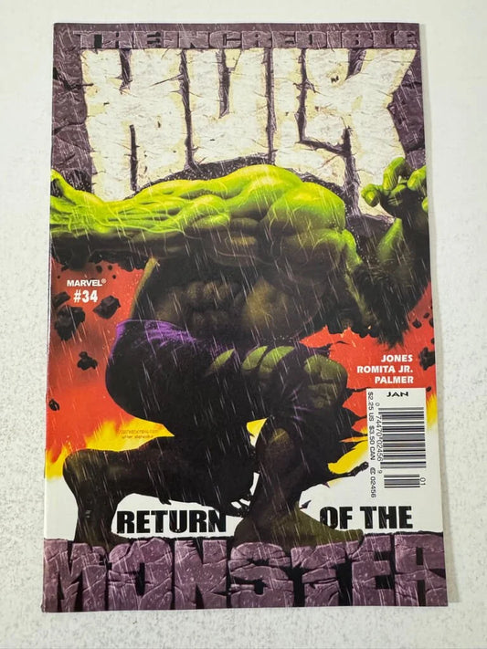 INCREDIBLE HULK #34 Vol 2 VF/NM NEWSSTAND Kaare Andrews Cover