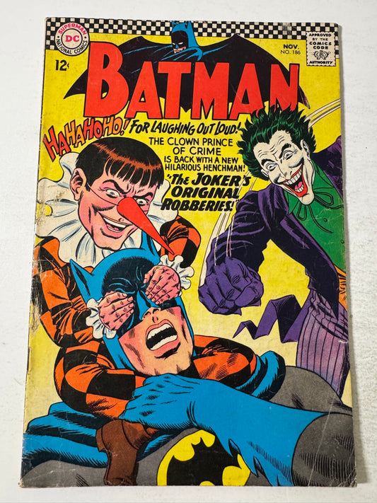 BATMAN #186 GD 1ST APPEARANCE