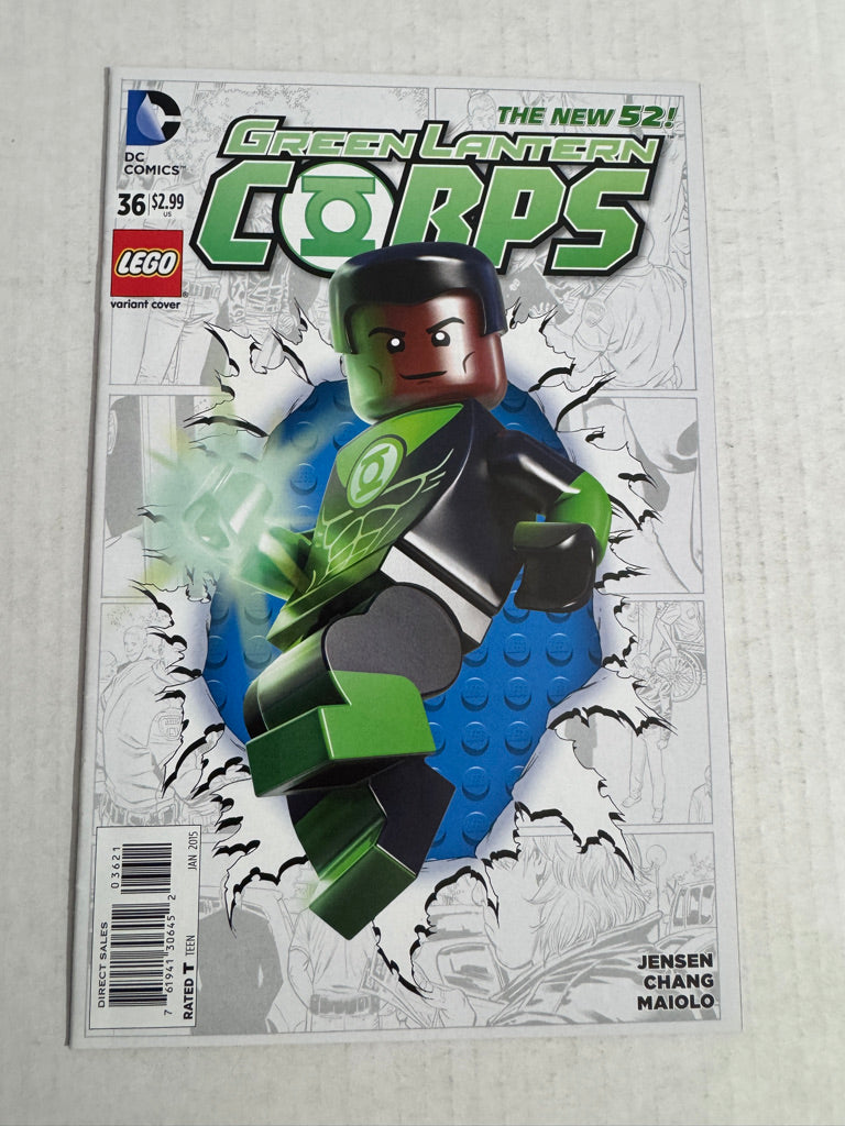 GREEN LANTERN CORPS #36 Vol 3 VF Lego Variant