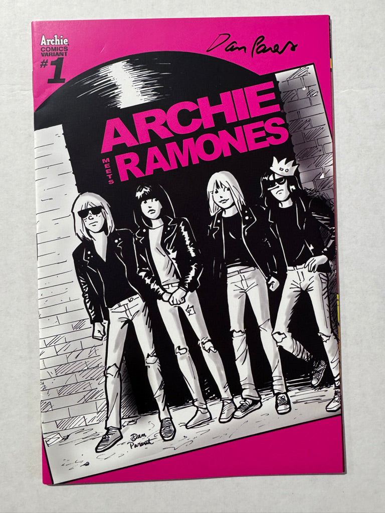 ARCHIE MEETS RAMONES #1 VF Dan Parent VARIANT SIGNED