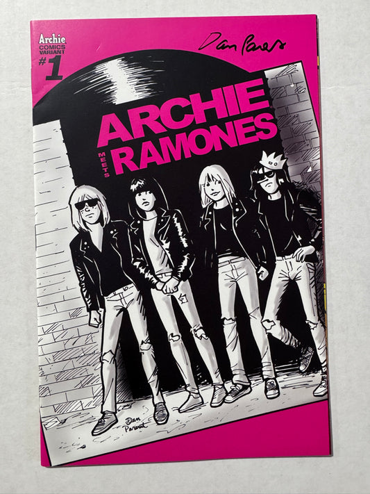 ARCHIE MEETS RAMONES #1 VF Dan Parent VARIANT SIGNED