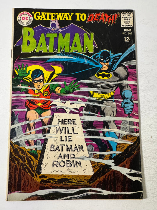 BATMAN #202 VG-
