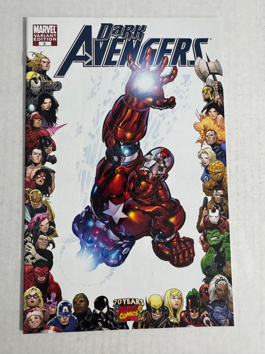 DARK AVENGERS #8 NM 1:10 Mike Deodato Anniversary Variant