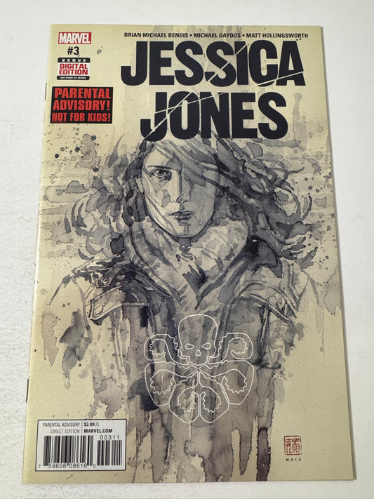 JESSICA JONES #3 NM David Mack Cover