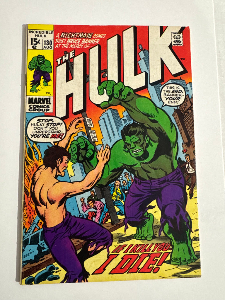 INCREDIBLE HULK #130 VG/FN