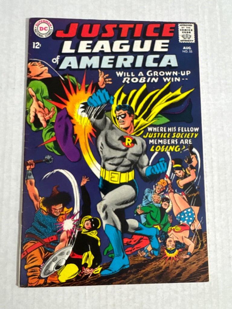 JUSTICE LEAGUE OF AMERICA #55 FN/VF 1ST APPEARANCE
