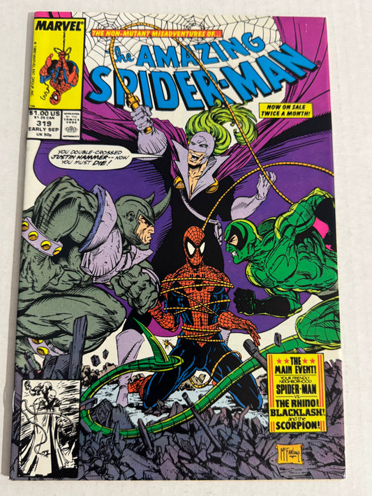 AMAZING SPIDER-MAN #319 NM Todd McFarlane Cover