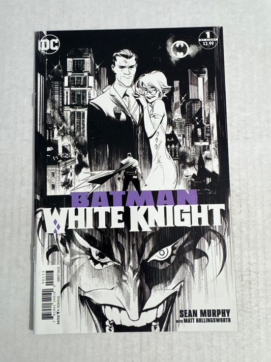 BATMAN WHITE KNIGHT #1 VF 3rd Print B/W Variant