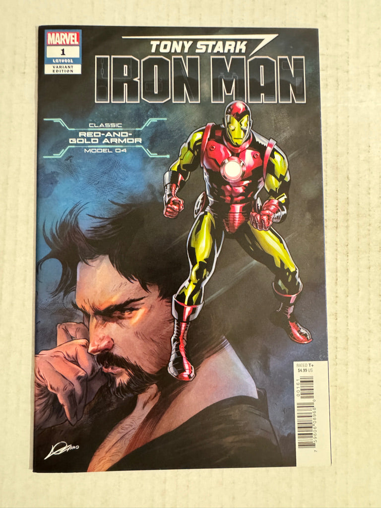 TONY STARK IRON MAN #1 NM Alexander Lozano Red and Gold Armor Variant
